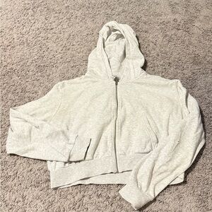 H&M Light Gray Basic Hoodie